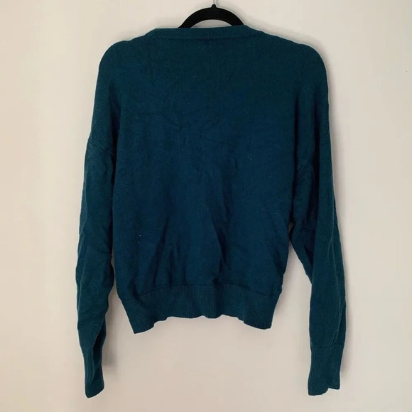 Cotton On Sweater Women’s XL Green Knit Together Crew Neck Cropped Pullover - Picture 7 of 7